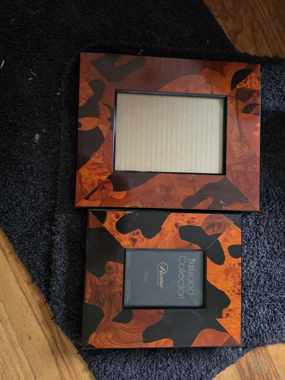 Burl Wood Pattern Picture Frame - Brown